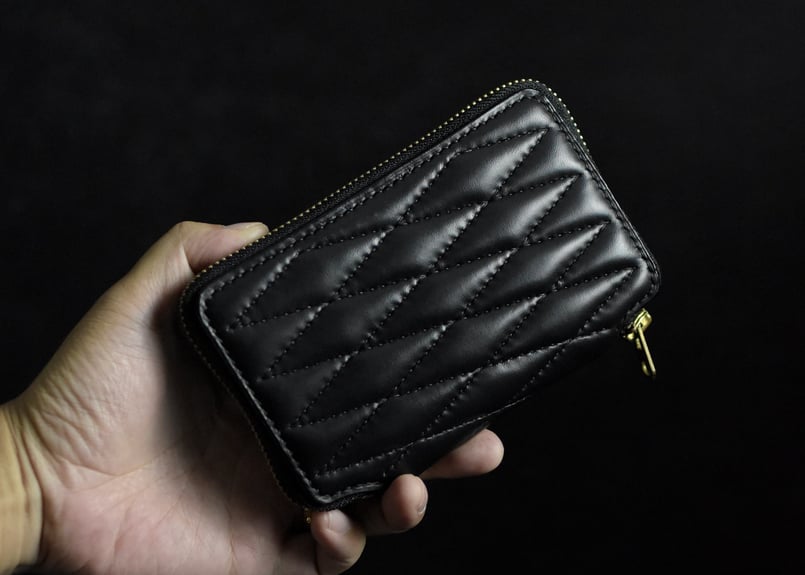 ADAMS middle wallet DIAMOND STITCH *受注生産 | BLA