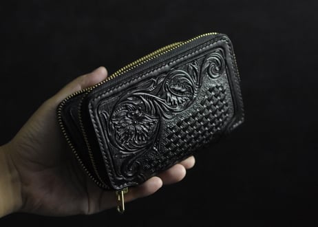 ADAMS middle wallet  CARVING *受注生産