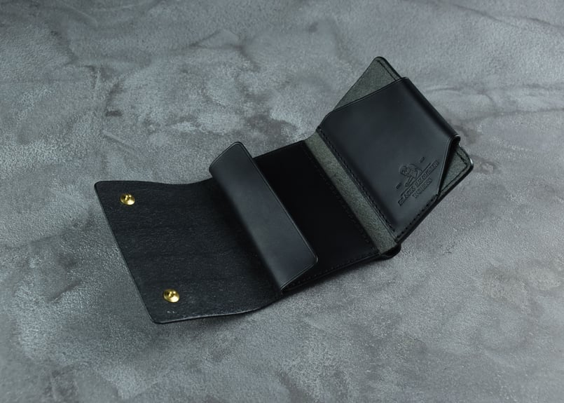 PETERSON ピーターソン ミニマムウォレット ITALIAN-WAX | BLACK L