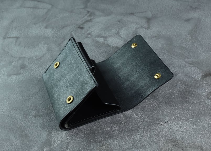 PETERSON ピーターソン ミニマムウォレット ITALIAN-WAX | BLACK L