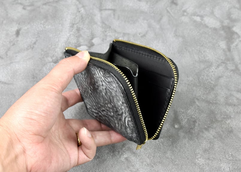 ELEANOR3 エレノア3 L-zip ウォレット ITALIAN-WAX | BLACK