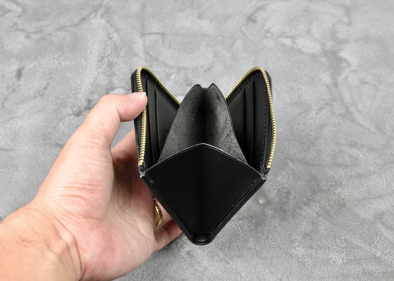 ELEANOR3 エレノア3 L-zip ウォレット ITALIAN-WAX | BLACK
