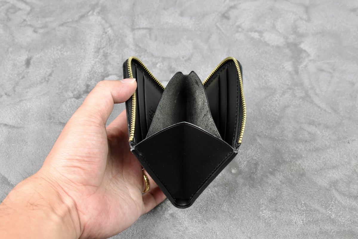 ELEANOR3 エレノア3 L-zip ウォレット ITALIAN-WAX | BLACK