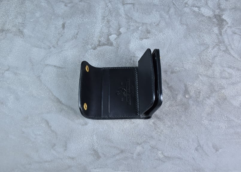 BELFORT ベルフォート コンパクトウォレット ITALIAN-WAX | BLACK L