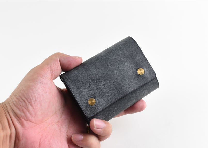 PETERSON ピーターソン ミニマムウォレット ITALIAN-WAX | BLACK L