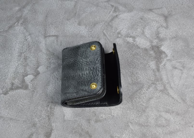 BELFORT ベルフォート コンパクトウォレット ITALIAN-WAX | BLACK L