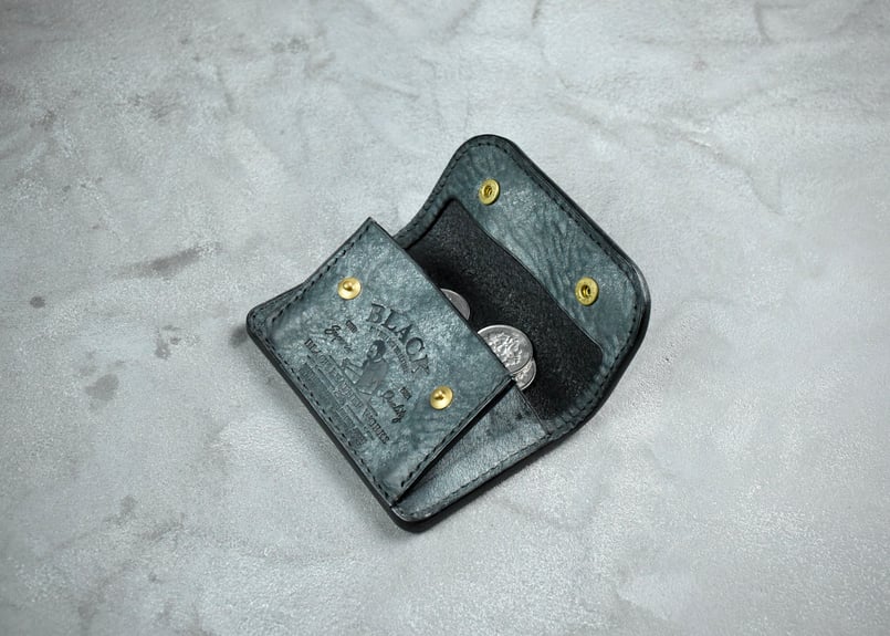 SCOTT スコット フラップコインケース ITALIAN-WAX | BLACK LEATH