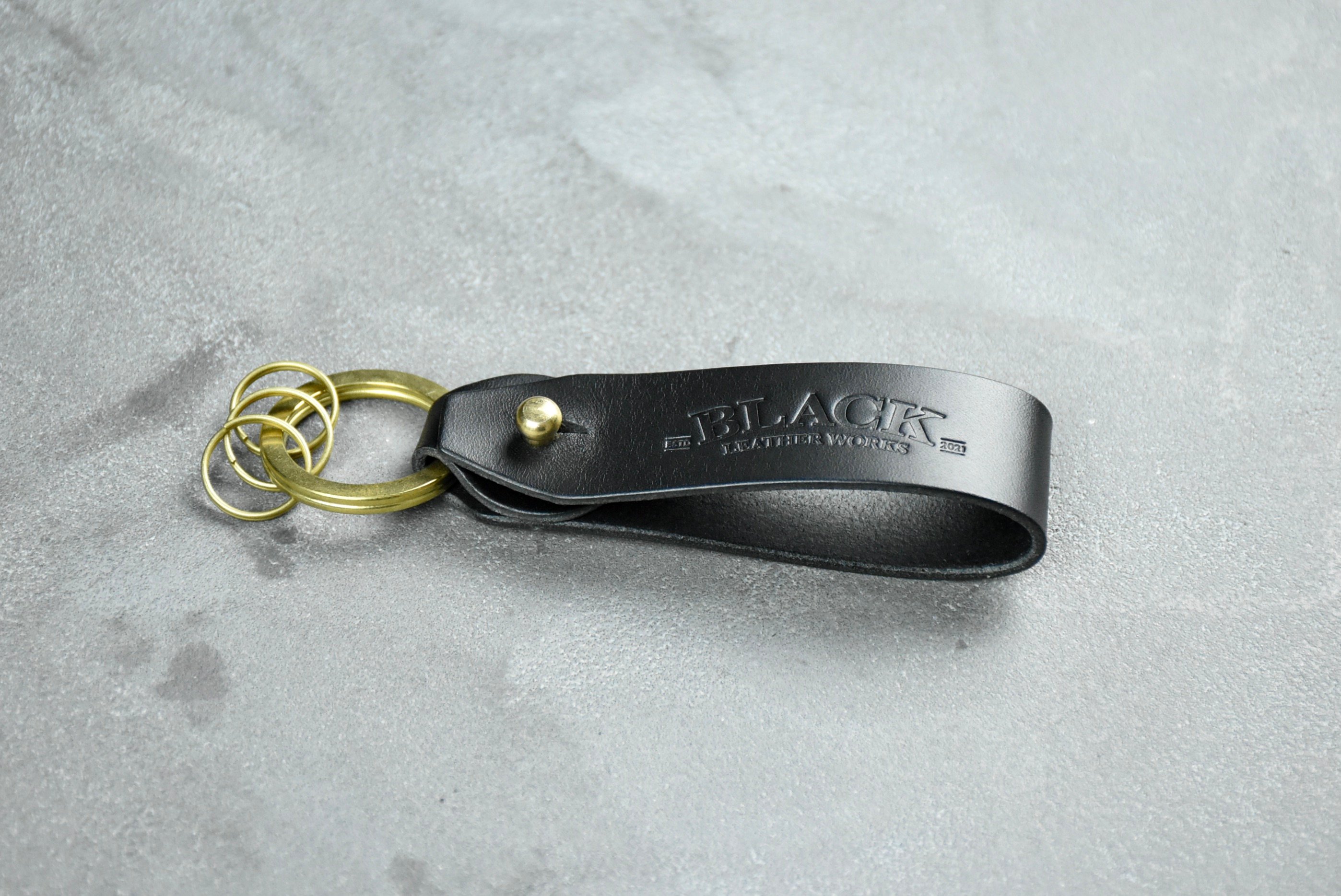 MORRIS ベルトループキーホルダー ITALIAN-SMOOTH | BLACK LEAT