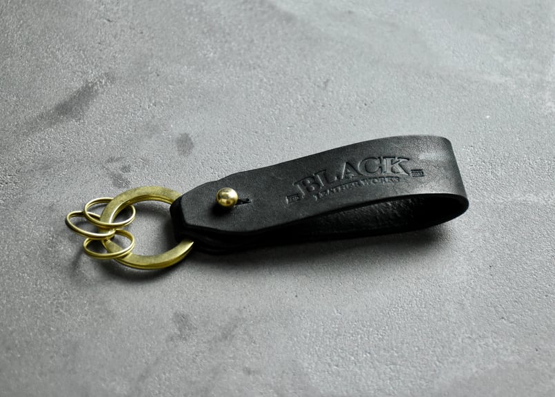 MORRIS ベルトループキーホルダー ITALIAN-SCRATCH | BLACK LEA
