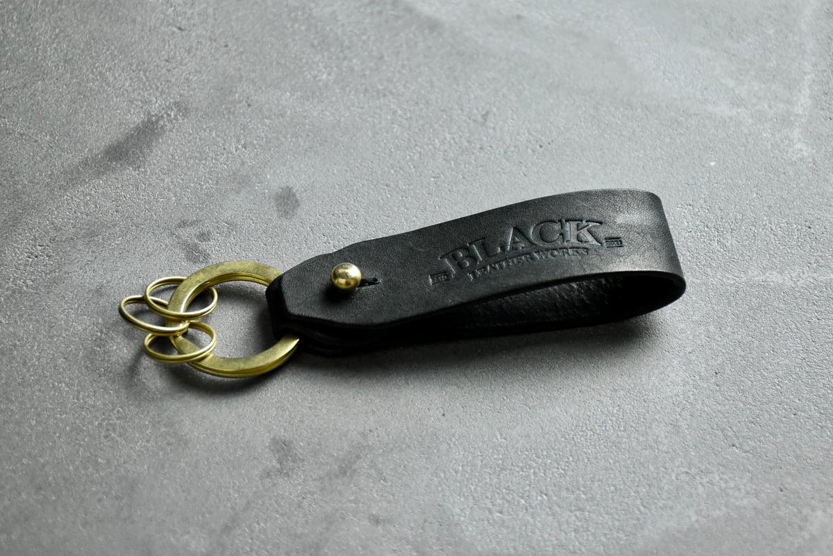 MORRIS ベルトループキーホルダー ITALIAN-SCRATCH | BLACK LEA