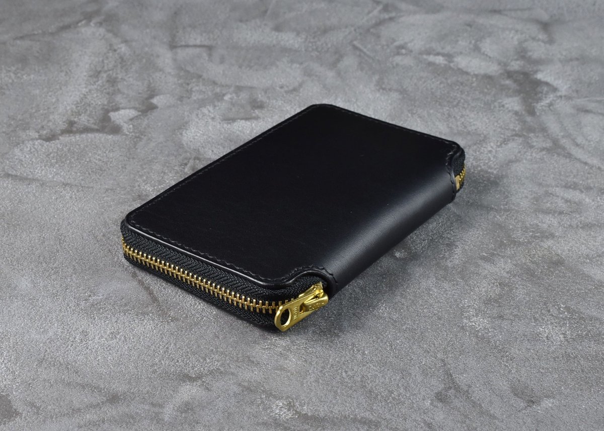 BLACK LEATHER WORKS アダムス ミドルウォレット