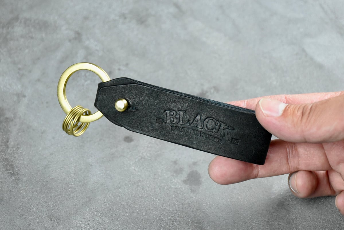 MORRIS ベルトループキーホルダー ITALIAN-SCRATCH | BLACK LEA