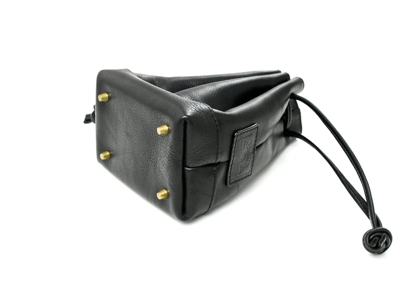 BENNETT ベネット 巾着トート ITALIAN-SHRINK | BLACK LEATH