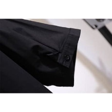 ★3L~7L★ぽっちゃりさん アシンメトリーギャザ入り コットン シャツワンピース61440