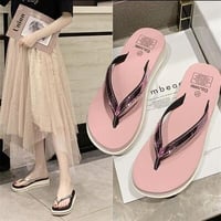 4色★ファッション サンダル ファッション スポンジケーキ 厚底 スリップ   海外【35～41】2021031725