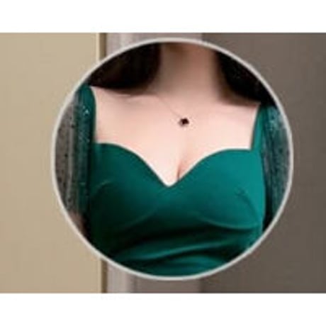 3COLOR★S～4L★キャバドレス キャバ嬢 セクシーハートネック 前スリット入り袖レース切替 ロンググドレス