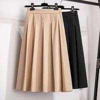 ★3L~8L★ぽっちゃりさん ウエストゴム　上品感 タック入りスカート     1965