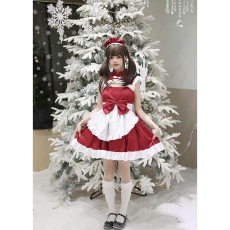 大きいサイズ☆S～6L☆コスプレ メイド服 エプロン ロリータ チャイナ
