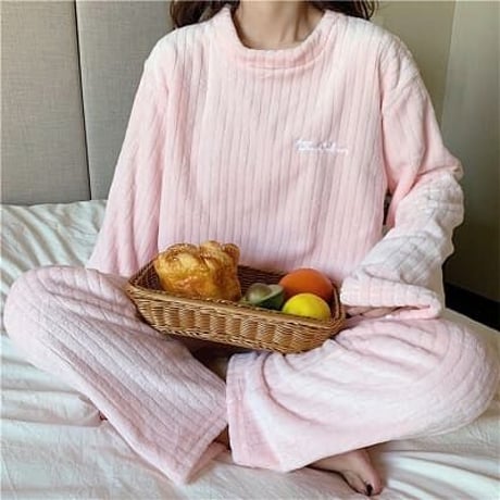 2色★ファッション パジャマ ルームウェア パジャマ ラウンドネック    海外    [F]     2020100540