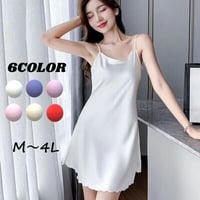 ★M～4L★レディースパジャマ 可愛い部屋着 ナイトドレス スリップ　インナ   8818