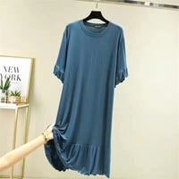 6色★M～2XL★夏 パジャマ マタニティウェア ルームウェア 半袖 スカート 薄い    2022051022
