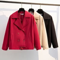 ★3L~7L★レディース 厚手 暖かい ラシャコート ジャケット アウター      大きいサイズ    5598