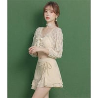 ★S～XL★長袖 水着  2点セット ワンピー   [画像の色]   海外     2022032505