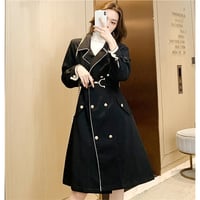 2色★XS～L★大人気 コート ロングセクション トレンチコート スリム 肌にやさしい   海外   2021092844