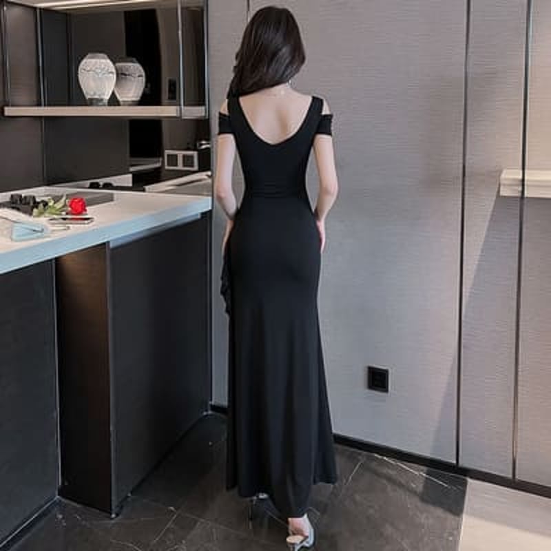 ☆S~4L☆キャバドレス キャバ嬢 前スリット入り セクシーS ☆S~4L☆キャバドレス キャバ嬢 前スリット入り セクシーS