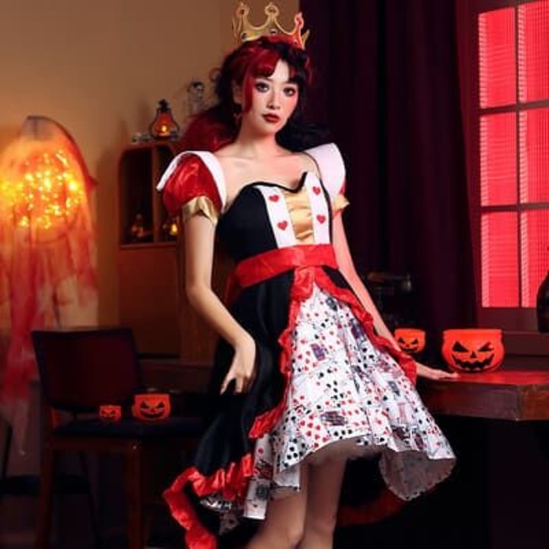 ☆S～2L☆ステージ ハロウィン 4set トランププリント アリス