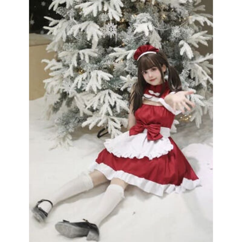 大きいサイズ☆S～6L☆コスプレ メイド服 エプロン ロリータ チャイナ