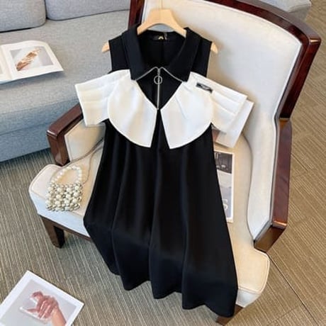 ★2L~8L★大きいサイズ★可愛いぽっちゃりさん上品感ラメ入りジャガード織ジャケットワンピース２set[ブラック]  63735