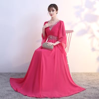 8色★XS~4L★パーティー 結婚式 披露宴 ステージ 司会 演奏会 キラキラスパンコール入りフォンロングシドレス   9101