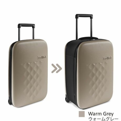 Rollink ローリンク FLEX キャリーバッグ スーツケース フォーダブルスーツケース 40L キャリーバッグ 折りたたみ可能 小型 ファスナー ジッパー 海外 国内 旅行