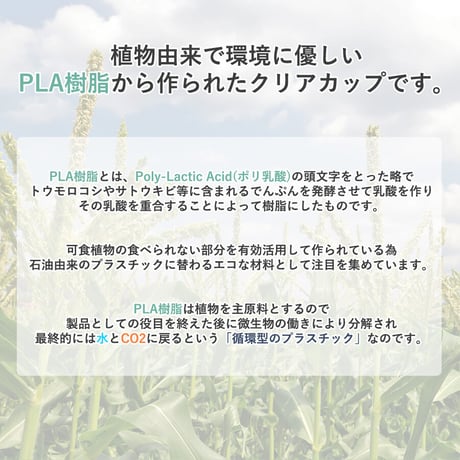 クリアカップ フタのみ 500個入り 1000個入り PLA 96φ 生分解性プラスチック 使い捨て 業務用 コップ プラカップ