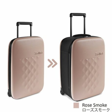 Rollink ローリンク FLEX キャリーバッグ スーツケース フォーダブルスーツケース 40L キャリーバッグ 折りたたみ可能 小型 ファスナー ジッパー 海外 国内 旅行