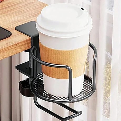 ドリンクホルダー 転倒防止 便利グッズ 無地 シンプル マグカップ ペットボトル オフィス デスク