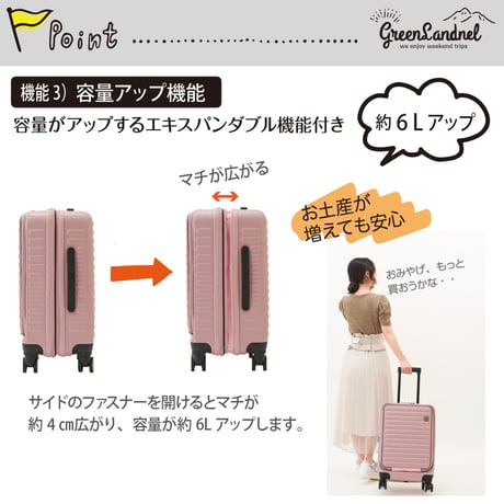 【最新モデル】スーツケース キャリーケース フロントオープン mサイズ スマホスタンド 充電ポート USB type-C TSAロック 3泊～6泊 60L ストッパー サスペンション