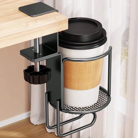 ドリンクホルダー 転倒防止 便利グッズ 無地 シンプル マグカップ ペットボトル オフィス デスク