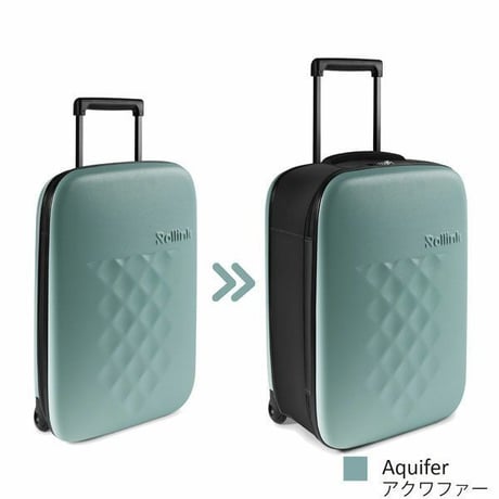 Rollink ローリンク FLEX キャリーバッグ スーツケース フォーダブルスーツケース 40L キャリーバッグ 折りたたみ可能 小型 ファスナー ジッパー 海外 国内 旅行