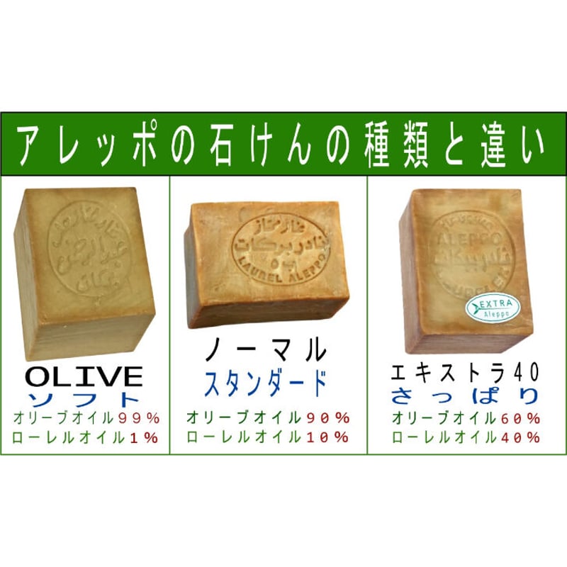 アレッポのソープ（エキストラ）アレッポの石鹸職人からの贈り物