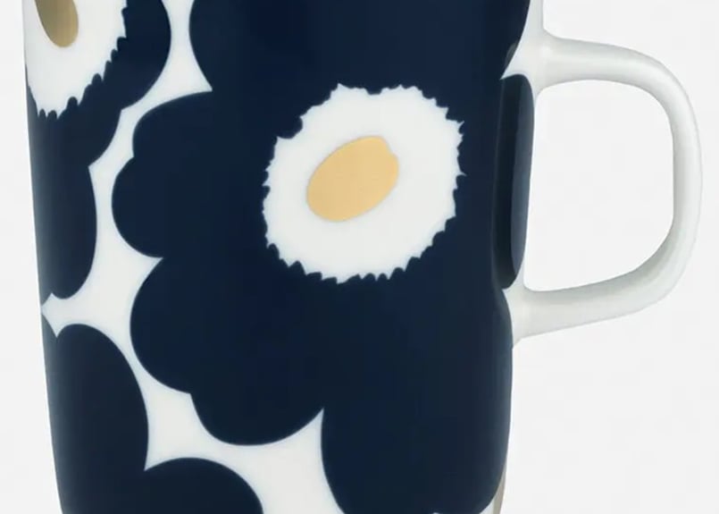 マリメッコ UNIKKO MUG ウニッコ マグ 2.5DL ダークネイビー