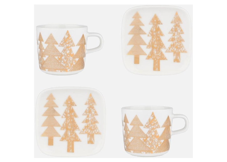 マリメッコ KUUSIKOSSA MUG&PLATE SET クーシコッサ マグカップ&プレー