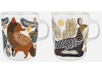 マリメッコ　KETUNMARJA & PEURA MUG SET　ケトゥンマルヤ & ペウラ　マグセット　2.5DL　2PCS　マルチカラー