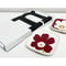 マリメッコ　UNIKKO　PLATE　ウニッコ　プレート　2PSC　10×10CM　ワインレッド ×ホワイト×ゴールド　70周年記念