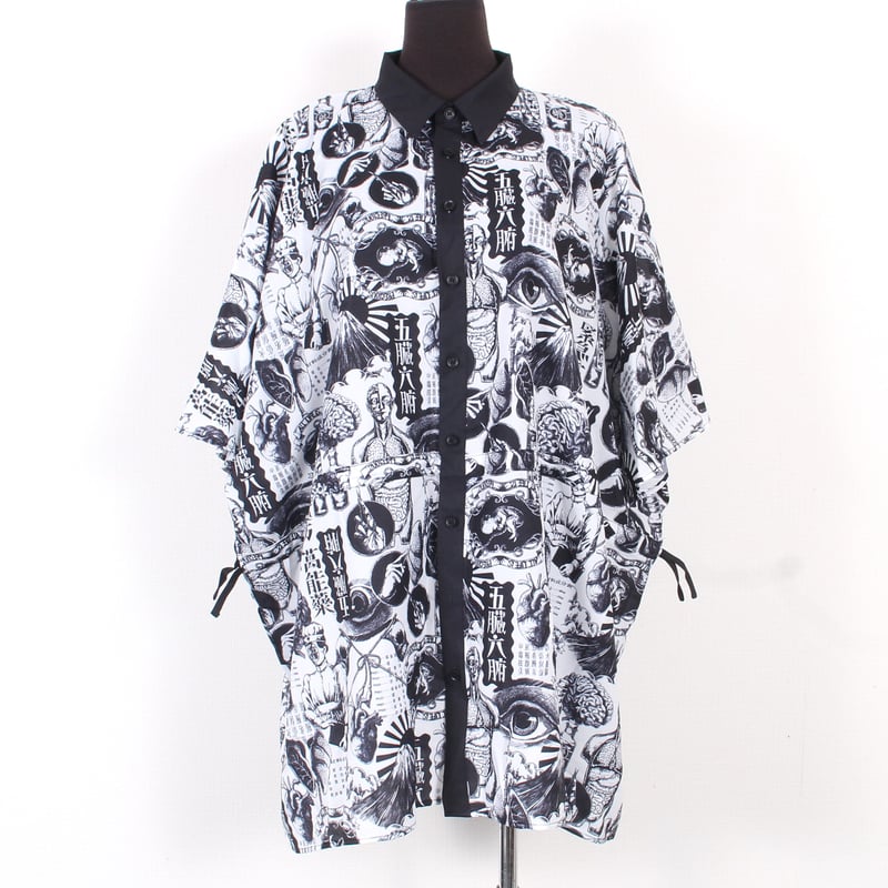 DXMOUVE】臓器帝国医学柄シフォンシャツ/DX0085 | DXMOUVE