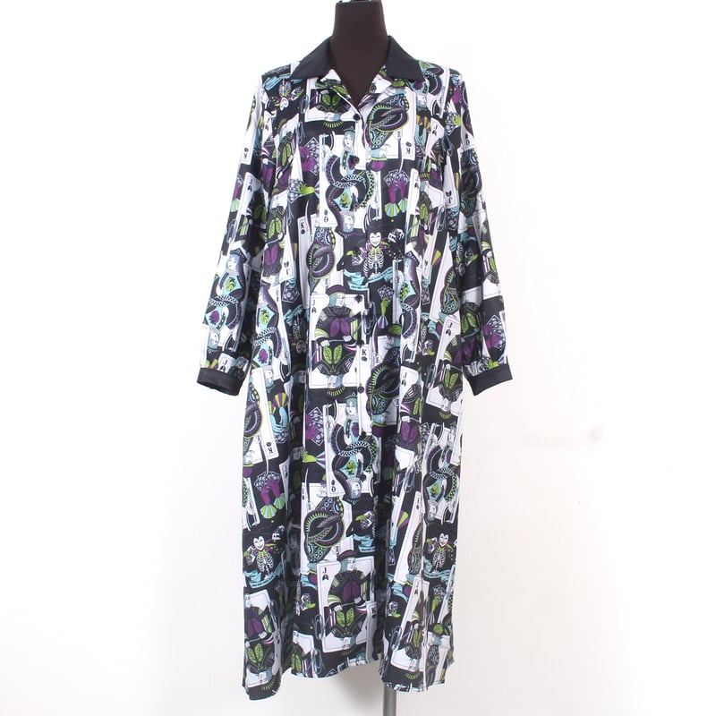 DXMOUVE】臓器トランプ柄レトロシャツワンピース/DX0093 | DXMOUVE