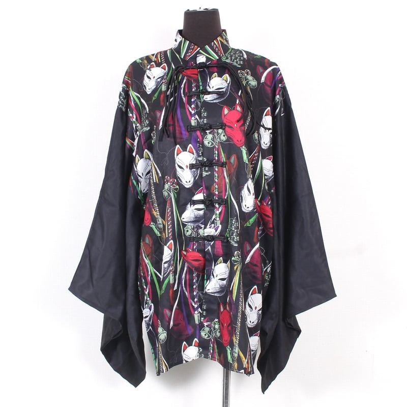 DXMOUVE】狐面祝言柄キモノ袖シャツ/DX0060 | DXMOUVE