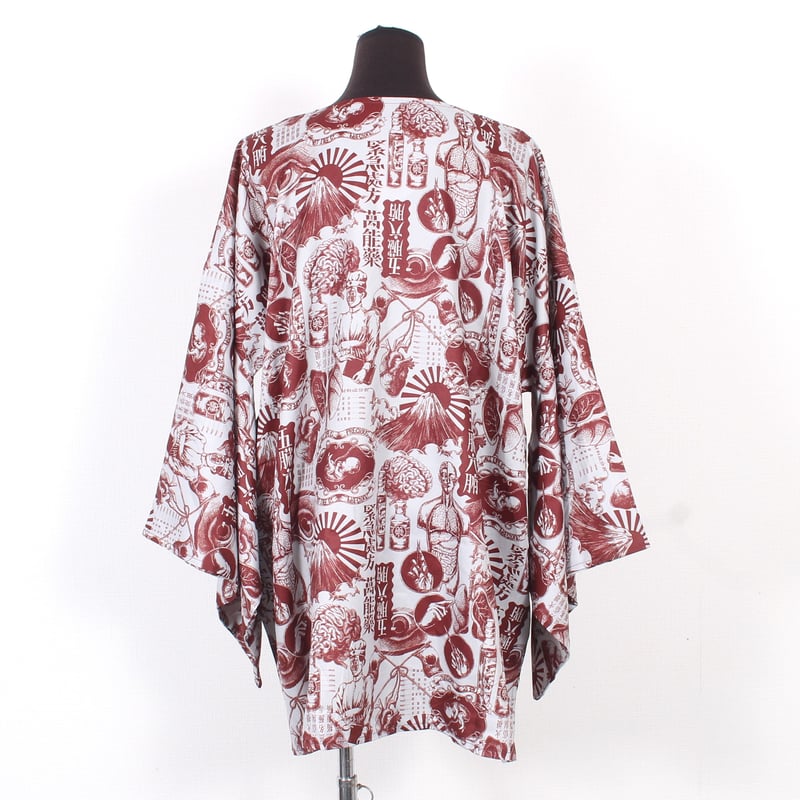 DXMOUVE】臓器帝国医学柄ZIPキモノシャツ/DX0078 | DXMOUVE