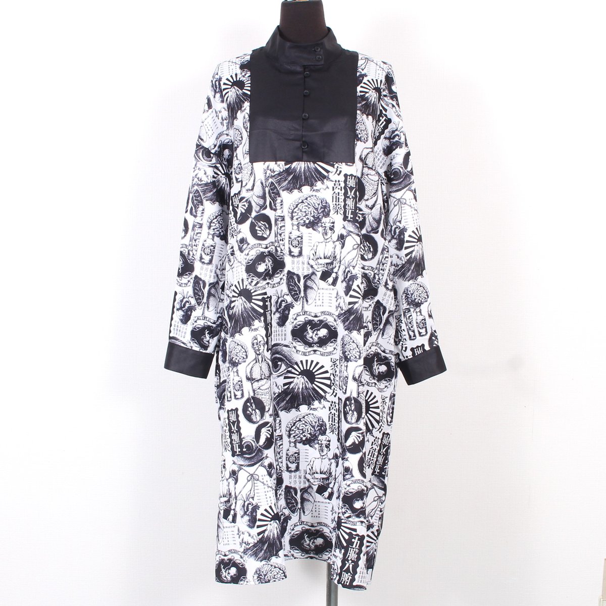 DXMOUVE】臓器帝国医学柄ハイネックワンピース/DX0079 | DXMOUVE